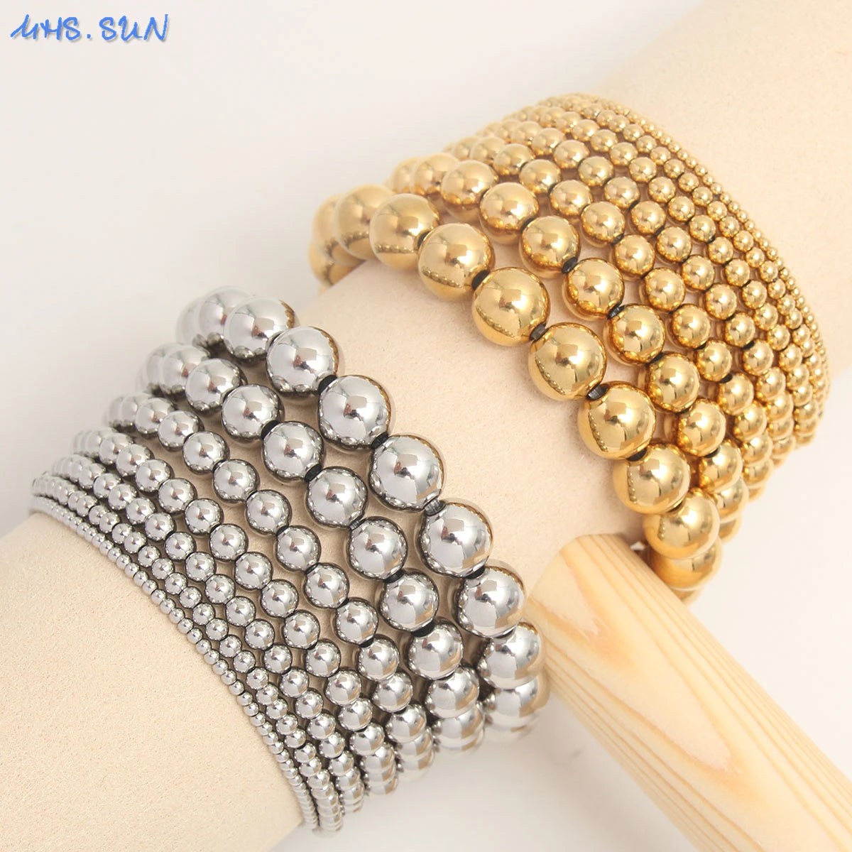Golden Sphere Luxe Bracelet Set