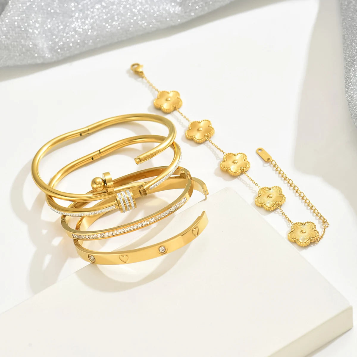 Golden Elite Luxury Bracelet Set
