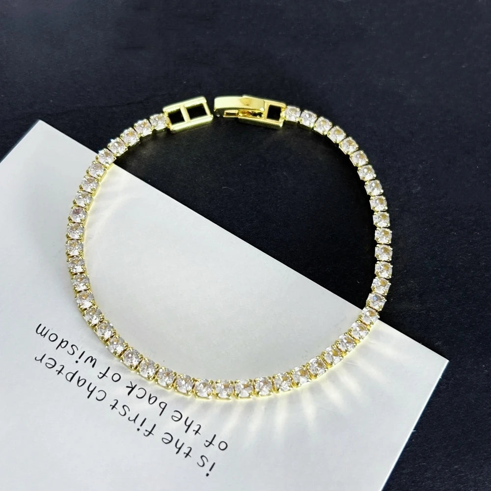Aurora Gold Tennis Bracelet
