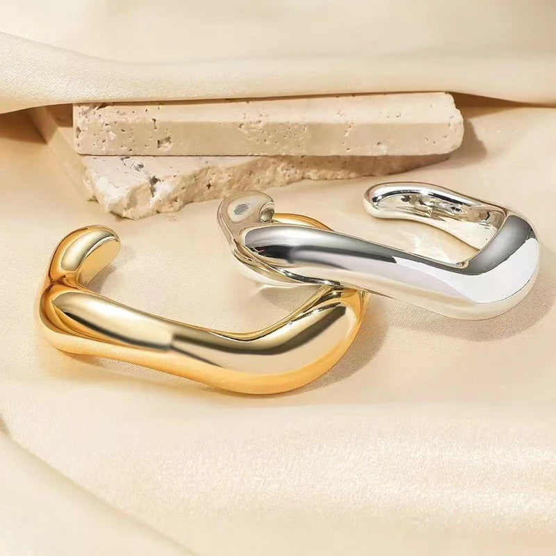 Wavy Luxe Cuff Bracelet