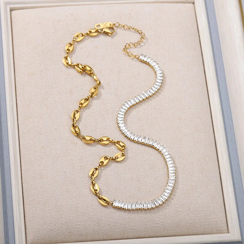 Emerald Drops Layered Necklace