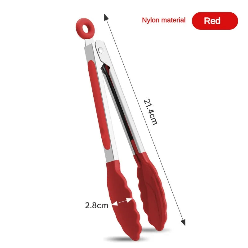 GripEase Silicone Kitchen Tongs Set