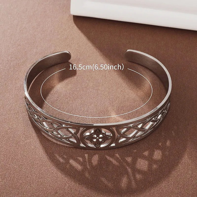 Celtic Heritage Engraved Cuff