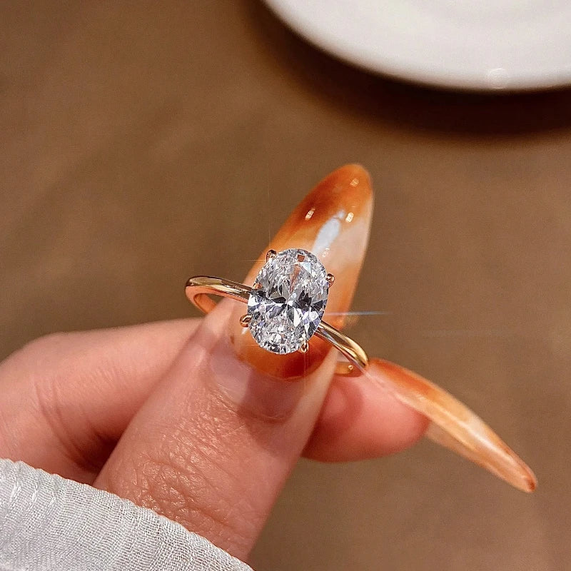 Aurora Oval Spark Ring