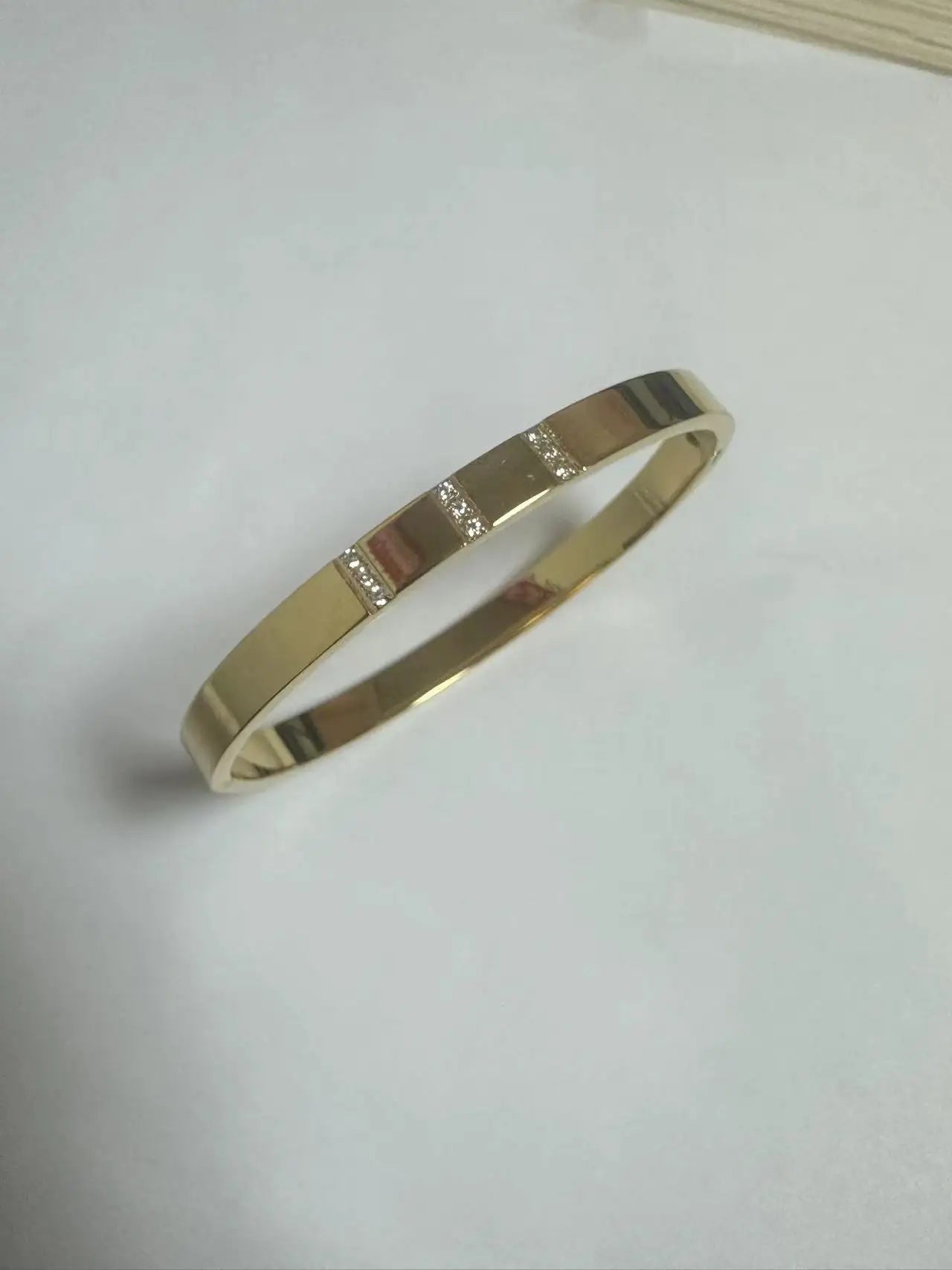 Luxe Geo Crystal Bangle