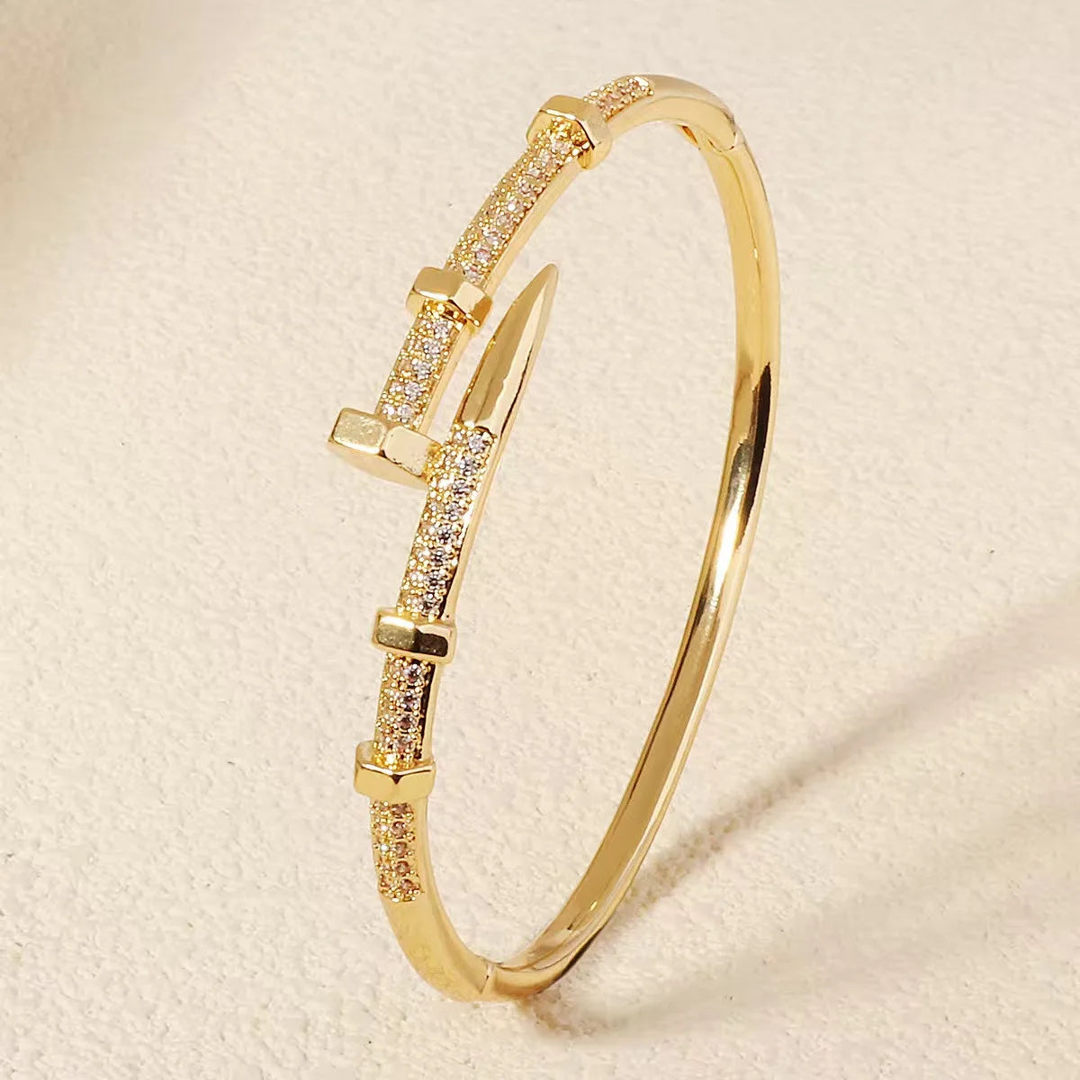 Golden Nail Luxe Bangle