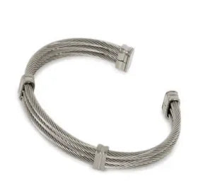 Luxe Five-Stone Crystal Bangle