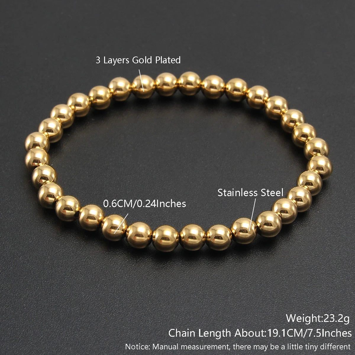 Golden Sphere Luxe Bracelet Set