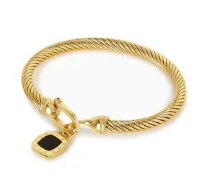 Luxe Five-Stone Crystal Bangle