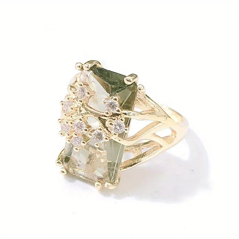 Aurora Verde Statement Ring